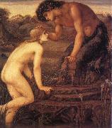 Sir Edward Coley Burne-Jones Pan and Psyche oil painting reproduction